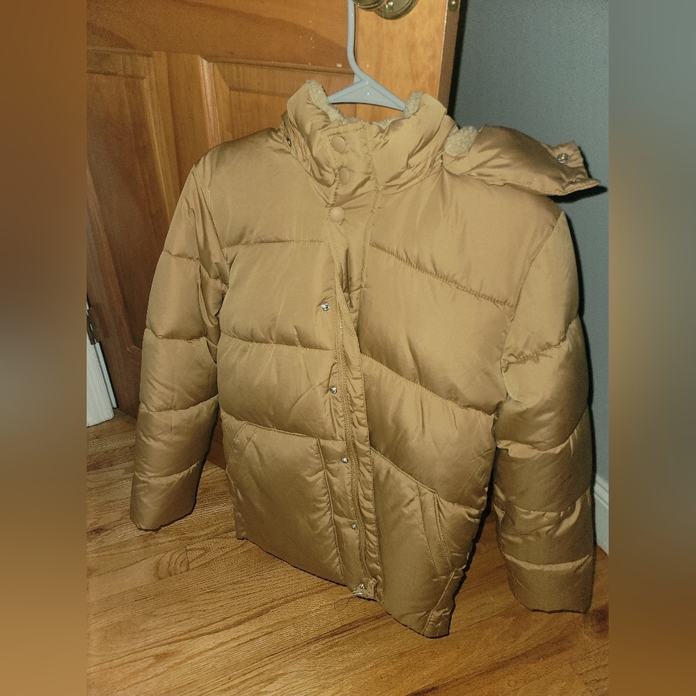 GAP Kids Tan Winter Puffer Jacket- XL